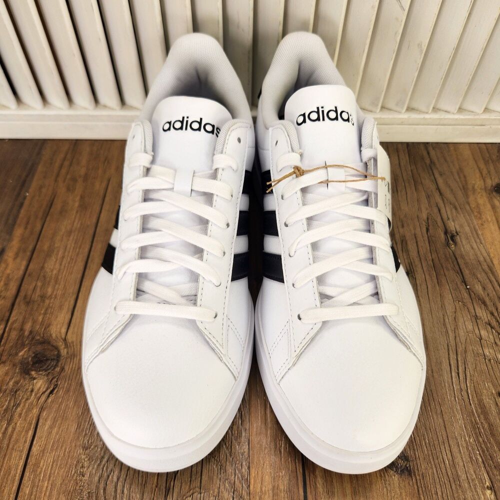 Adidas Grand Court 2.0 Sneakers Womens Sz 8.5 White Leather Tennis Shoes GW9214 - Picture 9 of 13